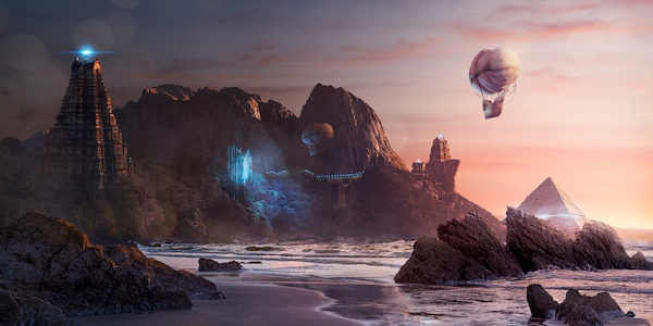 ������ ������ Matte-painting � ��� ��������� �������������� ���� � ������� � �����������
