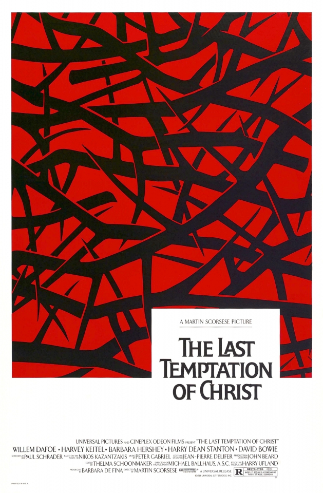 плакат фильма Последнее искушение Христа 