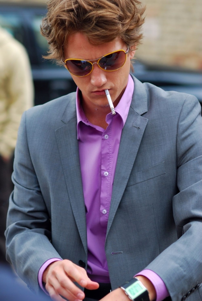 со съемок Поцелуй сквозь стену Антон Шагин,