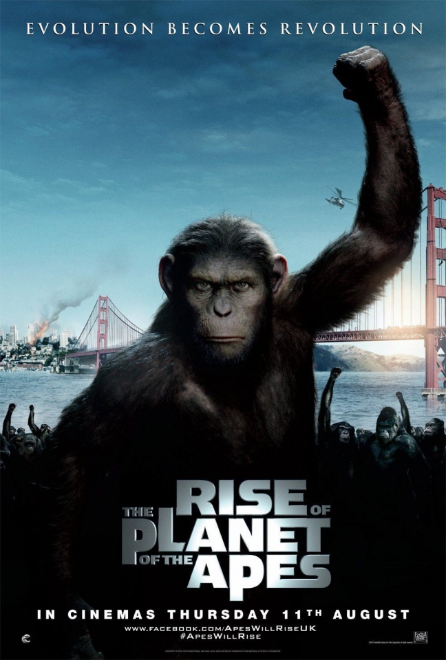 плакат фильма постер Восстание планеты обезьян 