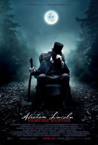 плакат фильма постер Президент Линкольн: Охотник на вампиров 