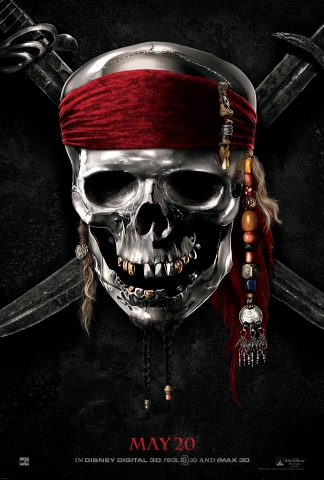 плакат фильма тизер Пираты Карибского моря: На странных берегах 
