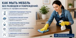 Как мыть мебель без разводов и повреждений: советы от профессионалов