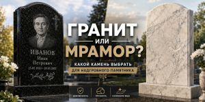 Гранит или мрамор: какой камень выбрать для надгробного памятника