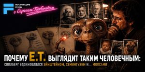 Почему E.T. выглядит таким человечным: Спилберг вдохновлялся Эйнштейном, Хемингуэем и... мопсами