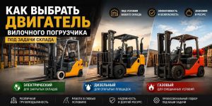 Как выбрать двигатель вилочного погрузчика под задачи склада