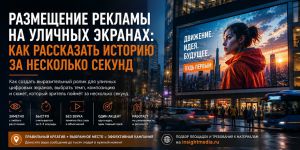 Размещение рекламы на уличных экранах: как рассказать историю за несколько секунд