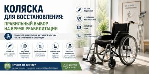 Коляска для восстановления: правильный выбор на время реабилитации