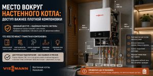 Место вокруг настенного котла: доступ важнее плотной компоновки