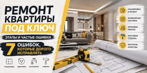 Ремонт квартиры под ключ: этапы и частые ошибки