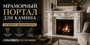 Мраморный портал для камина: как выбрать модель для интерьера