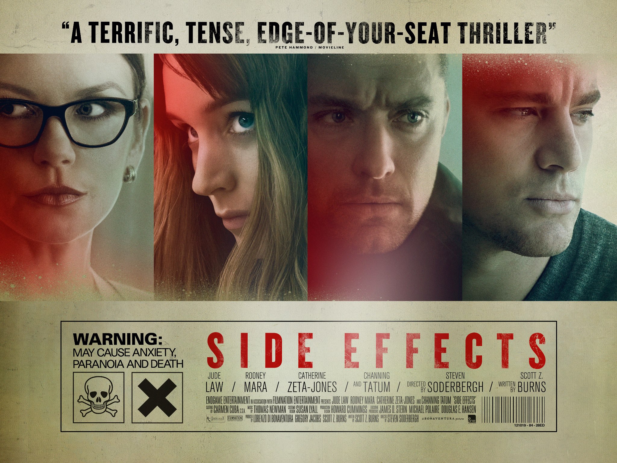 Побочный эффект 4. Побочный эффект / Side Effects (2013). Побочный эффект 2013 Постер.