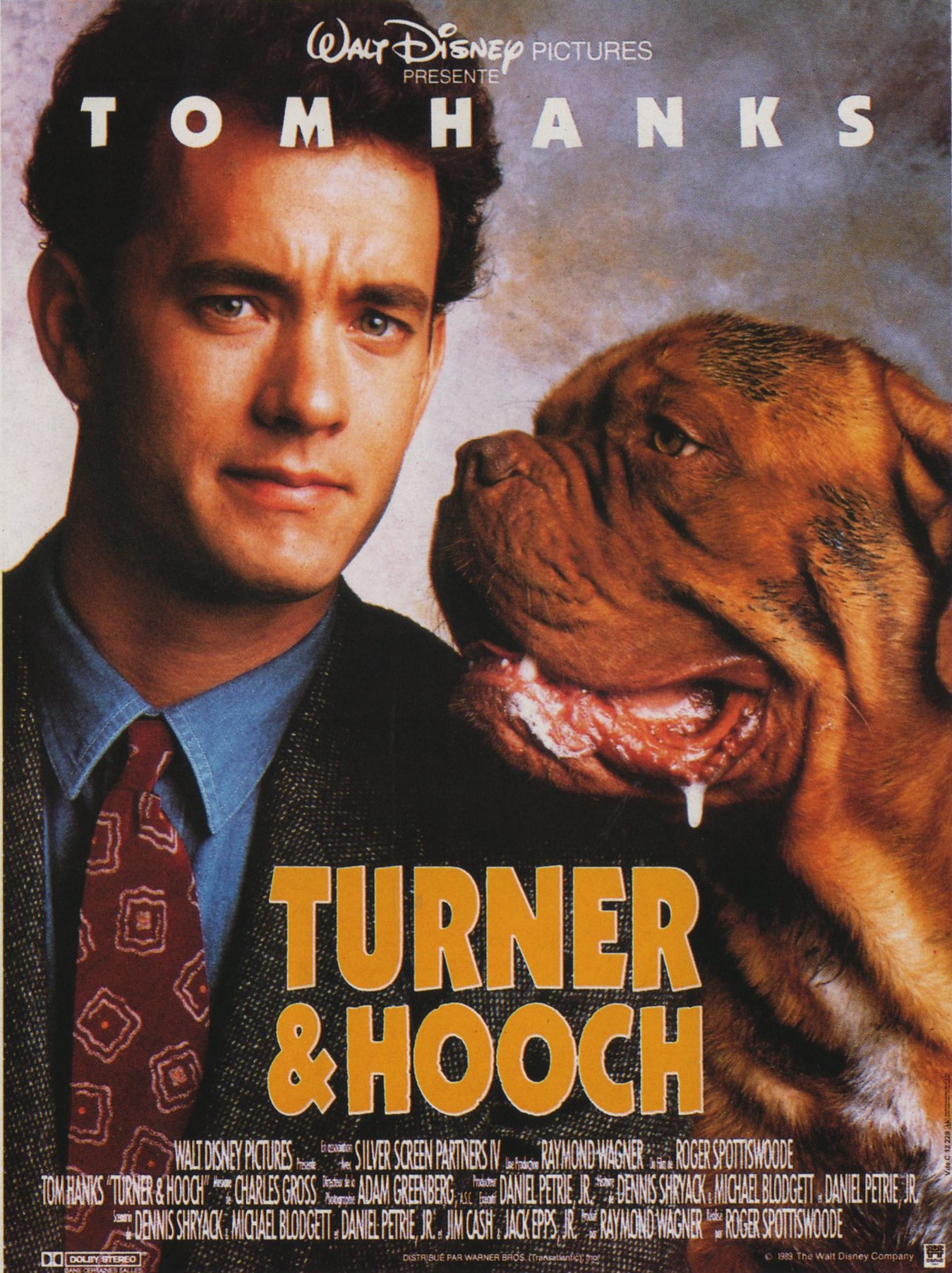 Тернер и хуч. Тёрнер и Хуч (1989). Тёрнер и Хуч / Turner & Hooch (1989). Turner & Hooch, 1989 Постер. Тернер и Хуч фильм Постер.