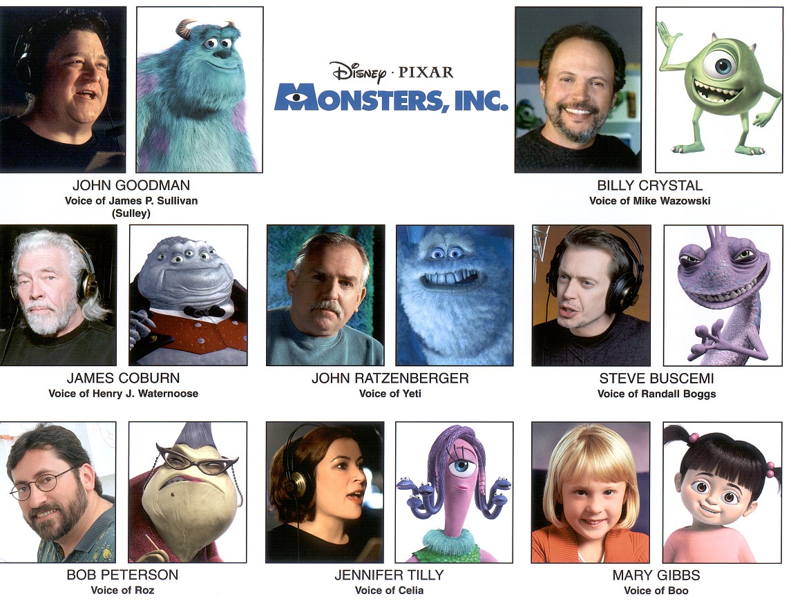 Корпорация монстров персонажи фото с именами