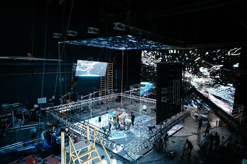 Свободное падение, со съемок