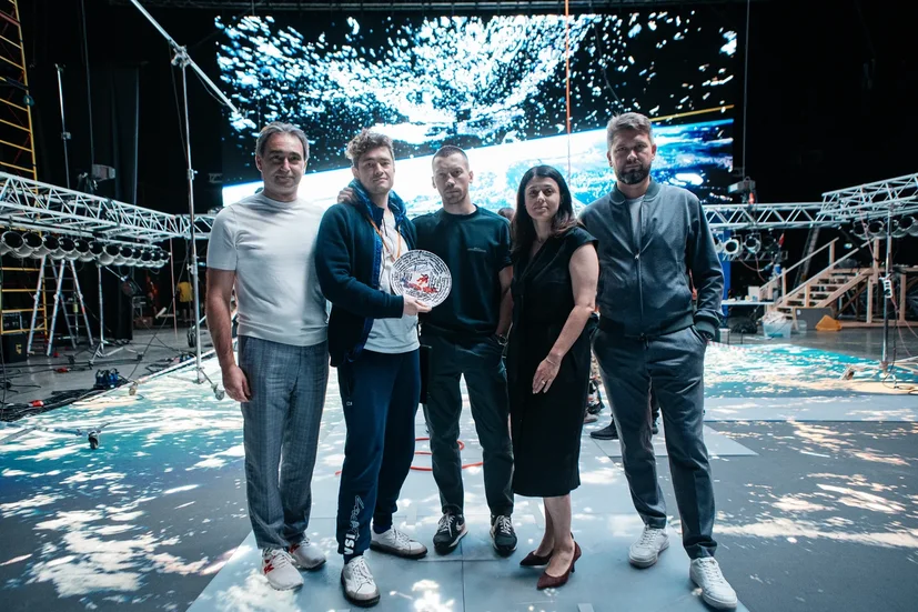 Свободное падение, со съемок