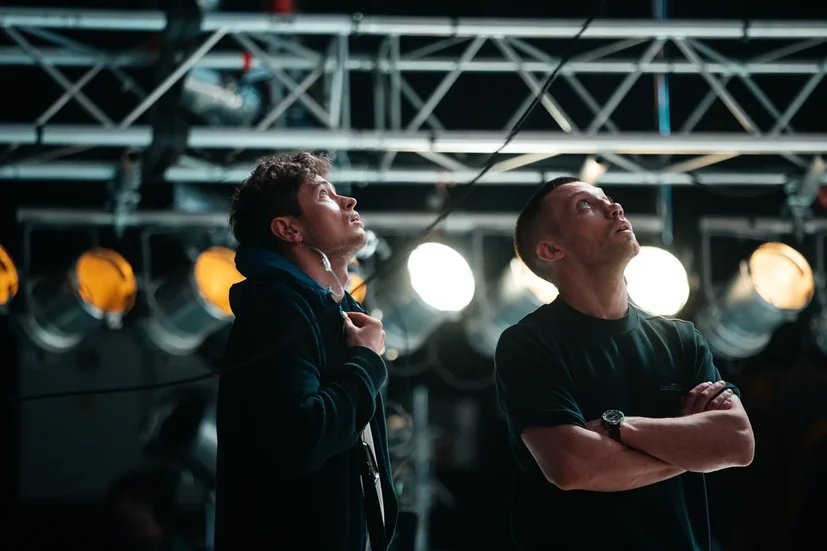 Свободное падение, со съемок