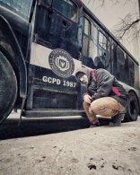 Рыцари Готэма, со съемок