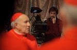 У нас есть Папа!, со съемок, Мишель Пикколи, Нанни Моретти