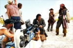 Джонни Депп, со съемок, Кира Найтли, Орландо Блум, Джонни Депп, Пираты Карибского моря: Сундук мертвеца